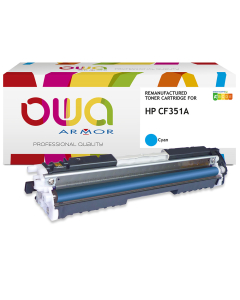 HP remanufacturé - Toner CF351A - Cyan - 1 000 pages
