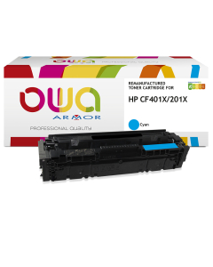 HP remanufacturé - Toner CF401X - Cyan - 2 300 pages
