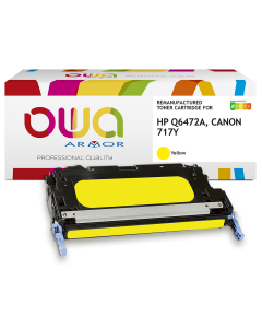 HP remanufacturé - Toner Q6472A - Jaune - 4 000 pages