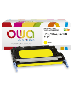 HP remanufacturé - Toner Q7582A - Jaune - 6 000 pages