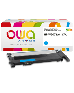 HP remanufacturé - Toner W2071A - Cyan - 700 pages