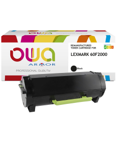 Lexmark remanufacturé - Toner 60F2000 - Noir - 2 500 pages