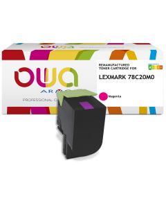 Lexmark remanufacturé - Toner 78C20M0 - Magenta - 1 400 pages