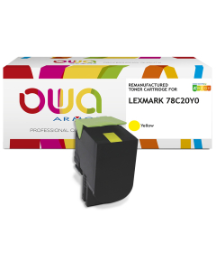 Lexmark remanufacturé - Toner 78C20Y0 - Jaune - 1 400 pages