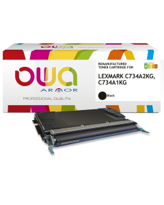 Lexmark remanufacturé - Toner C734A1KG - Noir - 8 000 pages