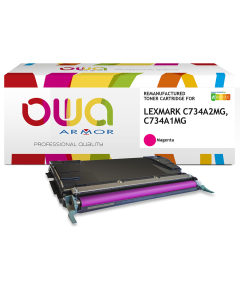 Lexmark remanufacturé - Toner C734A1MG - Magenta - 6 000 pages