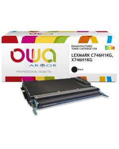 Lexmark remanufacturé - Toner C746H1KG - Noir - 12 000 pages