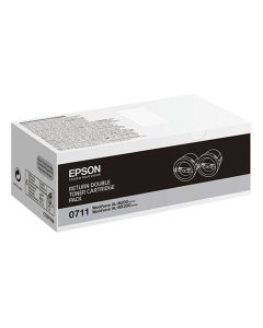 Pack de 2 toners Epson - C13S050711 - noir