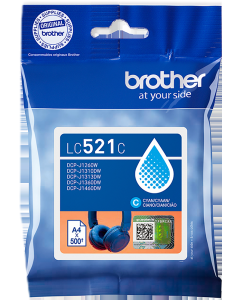 Cartouche d'encre -LC521CY - Cyan - 500 pages