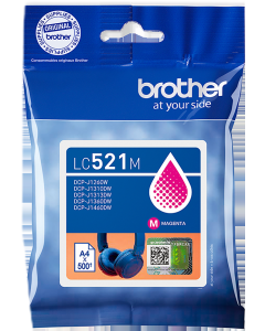 Cartouche d'encre -LC521M - Magenta - 500 pages