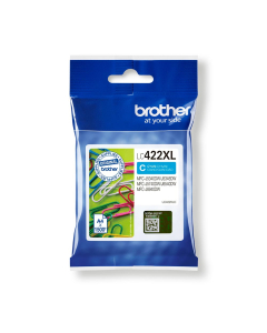 Cartouche d'encre Brother LC422XLC - Originale, Haute capacité - Cyan