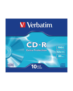 Boîte de 10 CD-R Verbatim 80mn 700Mo 52x