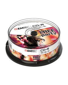 Cake box de 25 CD-R Emtec 80min 700Mo 52x