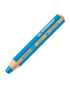 Crayon Stabilo® Woody® 3en1 Cyan