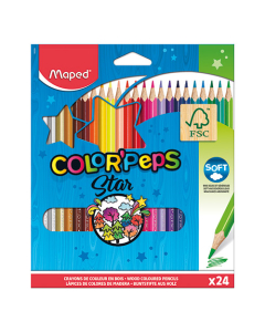 Etui de 24 crayons de couleur color'peps - Coloris Assortis