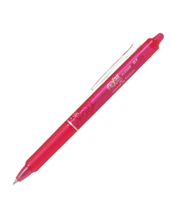 FriXion Ball Clicker 0.7 - Roller encre gel effaçable - Pointe moyenne - Rose