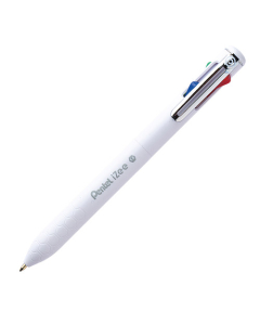Stylo bille 4 couleurs IZEE - Corps blanc