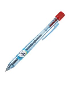 Stylo bille rétractable B2P pointe moyenne rouge