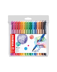 15 x STABILO PointMax - Stylo-feutre - Pointe Moyenne 0,8 mm - Assortis