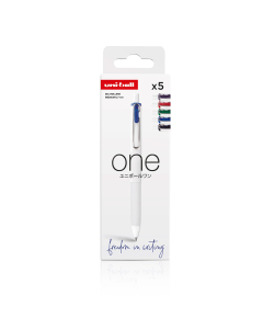 Pochette 5x Uni-Ball ONE – Roller gel rétractable - 0,7 mm