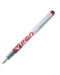 Stylo plume V-Pen jetable rouge