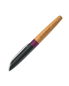 Stylo plume Stabilo Grow - Corps violet prune / bois de cerisier