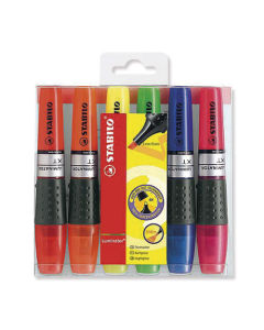 Pochette de 6 surligneurs Stabilo® Luminator® coloris assortis