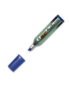 Marqueur permanent Bic Marking Onyx 1481 pointe biseautée bleu