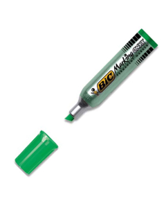 Marqueur permanent Bic Marking Onyx 1481 pointe biseautée vert