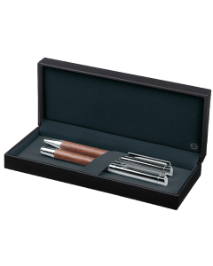 Parure set Tizio - Stylo à bille et roller avec étui