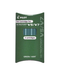 Etui 3 cartouches Pilot V5/V7 vert