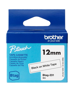 Ruban pour titreuses Brother P.Touch TZ 251 12 mm noir / blanc