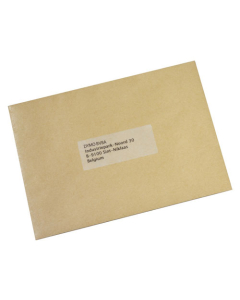 Boîte de 1 rouleau de 260 étiquettes adresse plastique transparent pour titreuse Dymo 3,6x8,9cm