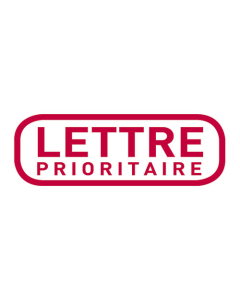Timbre X-Print " LETTRE PRIORITAIRE " rouge 499234