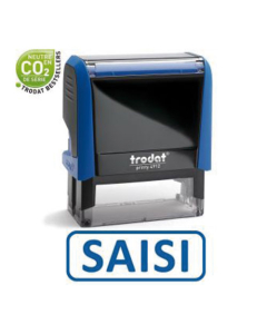 Timbre formule à encrage automatique Trodat X-Print "Saisi" bleu