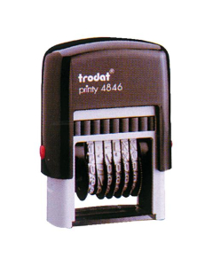 Numéroteur automatique Printy 6 bandes caoutchouc hauteur 4mm