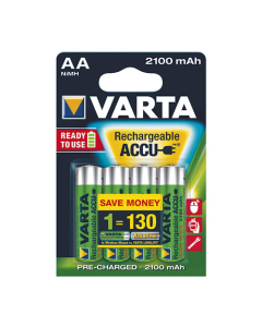 Blister 4 piles Varta rechargeables LR6