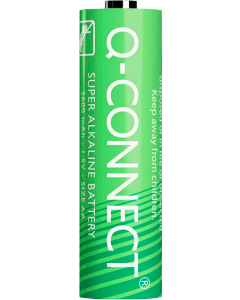 Piles alcalines Q-Connect LR6 AA - Blister de 20