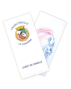 Livret de famille bande adhésive page personnalisé Quadri