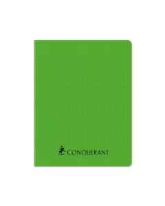 Cahier pp vert 17x22 96p seyes 70g piqure