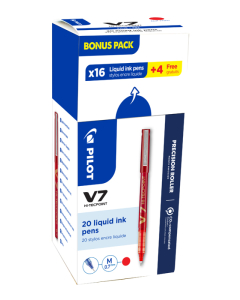 V7 value pack 16+4 rollers rouge