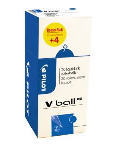 V-ball fin value pack 16+4 rollers bleu