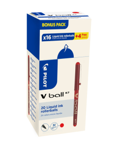 V-ball medium value pack 16+4 rollers rouge