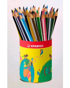 Trio thick pot 38 crayons couleurs assortis