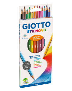 Stilnovo 12 crayons couleurs assortis