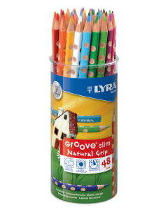 Groove slim pot 48 crayons couleurs assortis