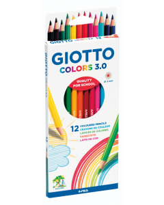 Colors 3.0 12 crayons couleur assortis