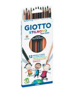 Stilnovo 12 crayons couleurs tons peaux assortis