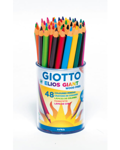 Élios giant pot 48 crayons couleurs assortis