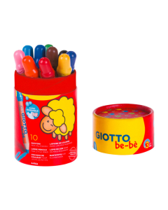 Be-bè pot de 10 crayons couleurs assortis